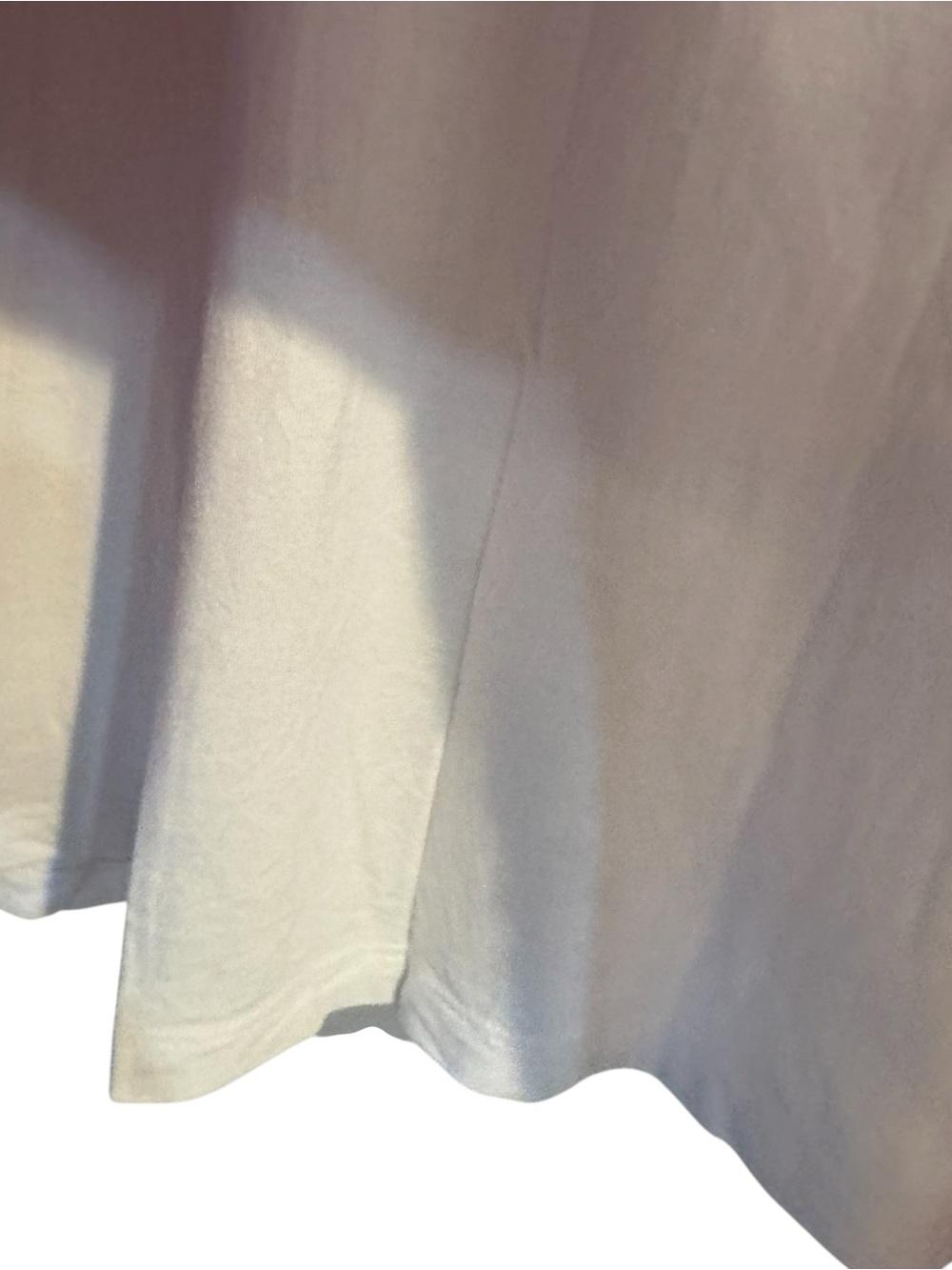 CHICO'S Floral Sheer Flutter Top attached Solid White Tank - Picture 4 of 10